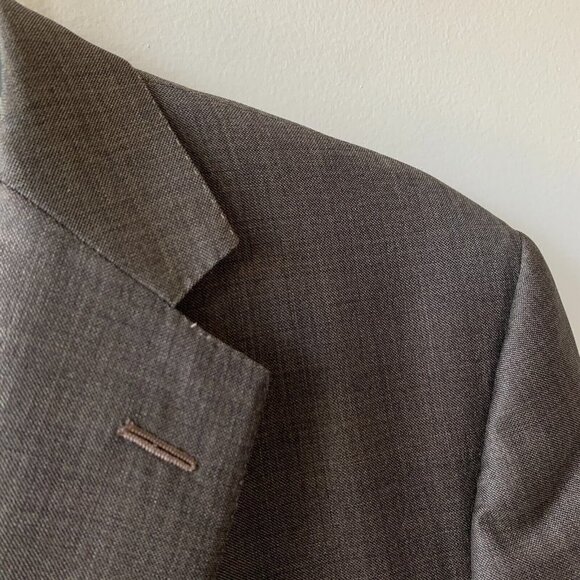 Ermenegildo Zegna Sport Coat Men's 44 R Brown Suit‎ Jacket Wool Blazer $2895 - Picture 4 of 15